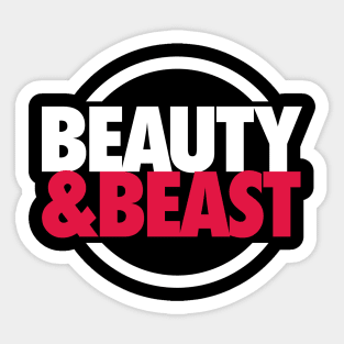 Beauty & Beast Sticker